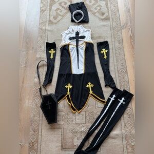 Sexy Nun Spirit Halloween Costume Size Small/Medium 4-8